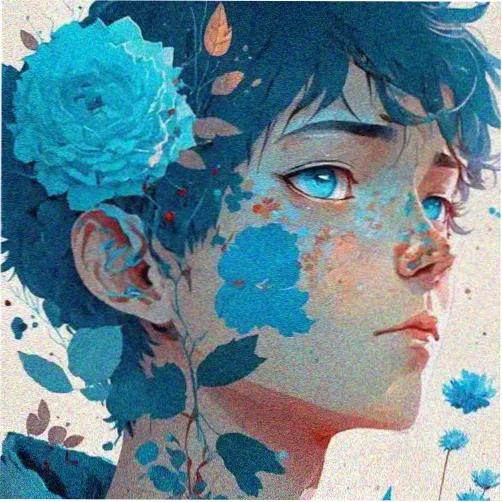 漫友手绘阿木头像